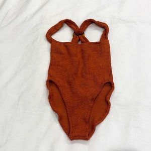 Hunza G metallic rust one piece